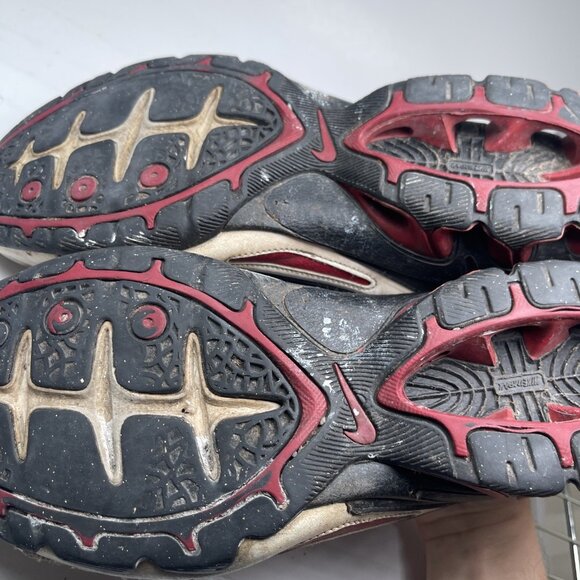 Y2K Nike Impax Atlas 3 Men's Shoes Red/Gray/White Running Size 11 Read* - Picture 7 of 16